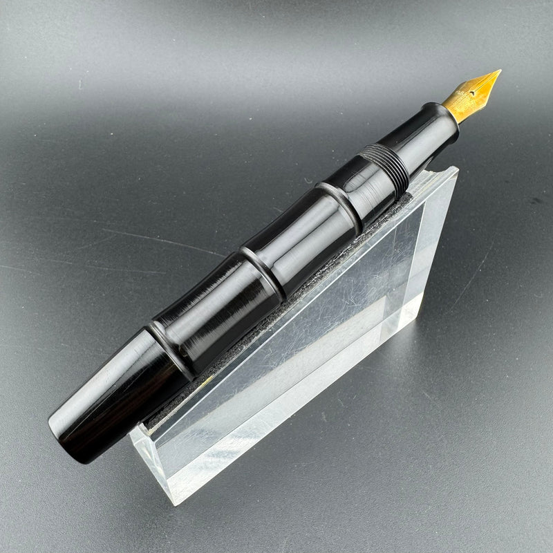 Ban-Ei 60th Anniversary L.E. Bamboo Fountain Pen 14K Gold G.K. Nib w/Box & Papers