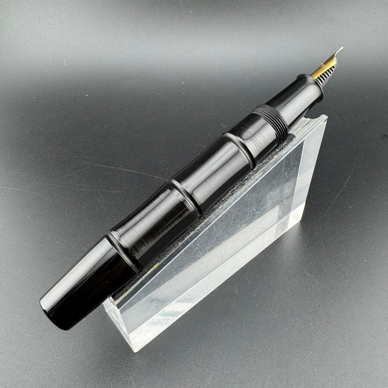 Ban-Ei 60th Anniversary L.E. Bamboo Fountain Pen 14K Gold G.K. Nib w/Box & Papers