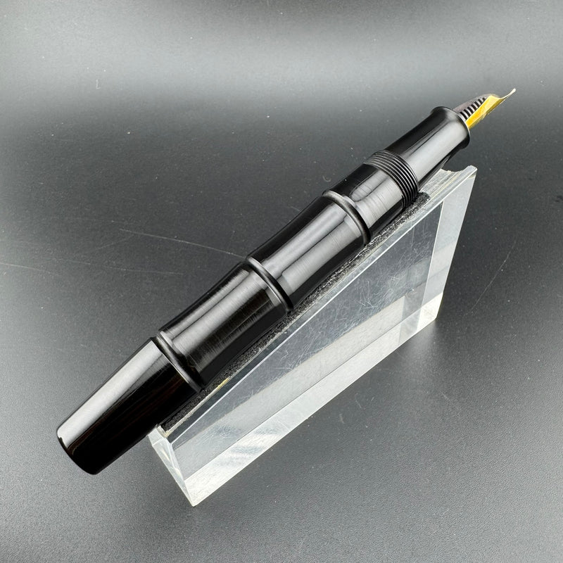 Ban-Ei 60th Anniversary L.E. Bamboo Fountain Pen 14K Gold G.K. Nib w/Box & Papers