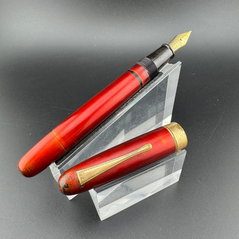 Warranted Ideal Urushi Eyedropper Fountain Pen 14K Gold G.K. Ideal Nib Serviced