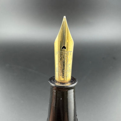 Merit Urushi Kamakura-Bori Eyedropper Fountain Pen 14K Gold EF Nib