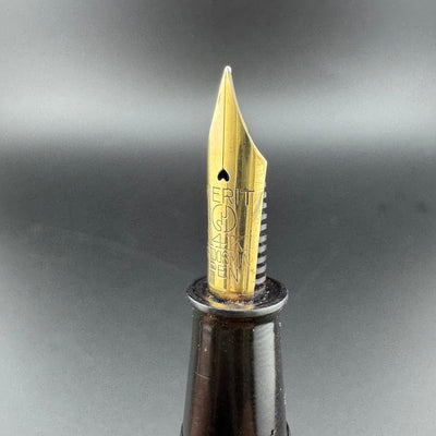 Merit Urushi Kamakura-Bori Eyedropper Fountain Pen 14K Gold EF Nib