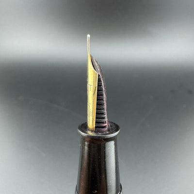 Merit Urushi Kamakura-Bori Eyedropper Fountain Pen 14K Gold EF Nib