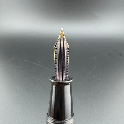 Merit Urushi Kamakura-Bori Eyedropper Fountain Pen 14K Gold EF Nib