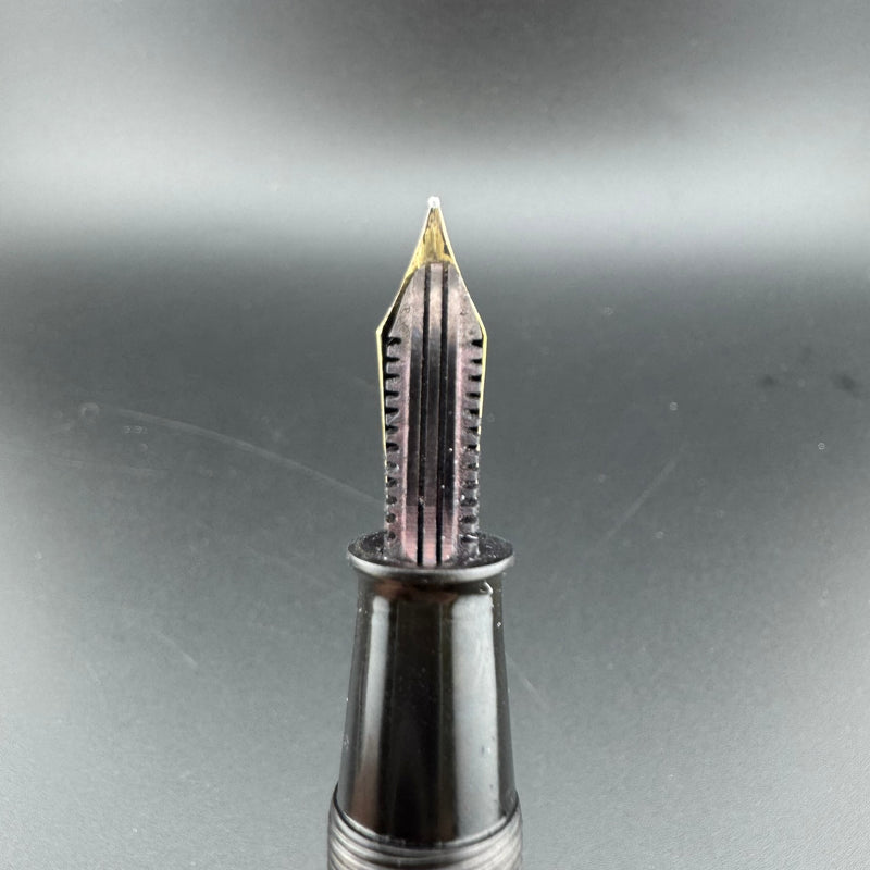 Merit Urushi Kamakura-Bori Eyedropper Fountain Pen 14K Gold EF Nib