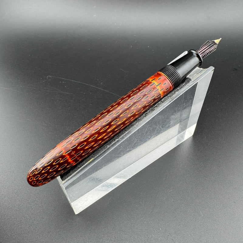Merit Urushi Kamakura-Bori Eyedropper Fountain Pen 14K Gold EF Nib