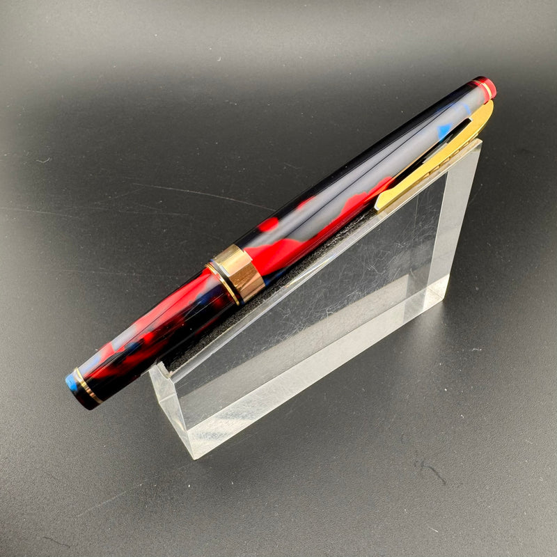 Kumiai Urushi Lacquer Pocket Fountain Pen 21K Gold Extra-Fine Nib