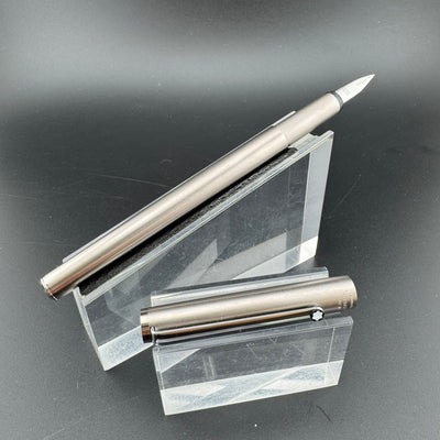 Montblanc SlimLine Brushed Fountain Pen Stainless Steel Extra-Fine Nib w/Box