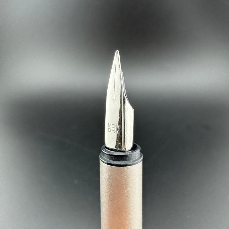 Montblanc SlimLine Brushed Fountain Pen Stainless Steel Extra-Fine Nib w/Box