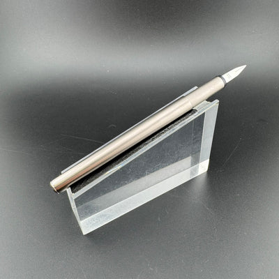 Montblanc SlimLine Brushed Fountain Pen Stainless Steel Extra-Fine Nib w/Box