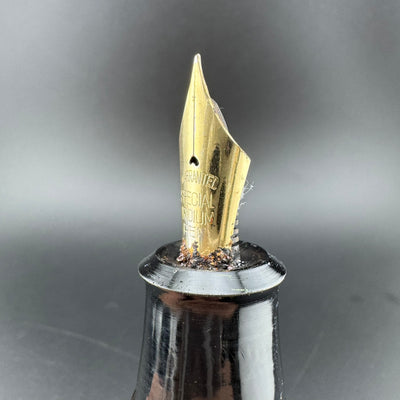 New Clip Special Jumbo Ebonite Eyedropper Fountain Pen Steel Fine Nib