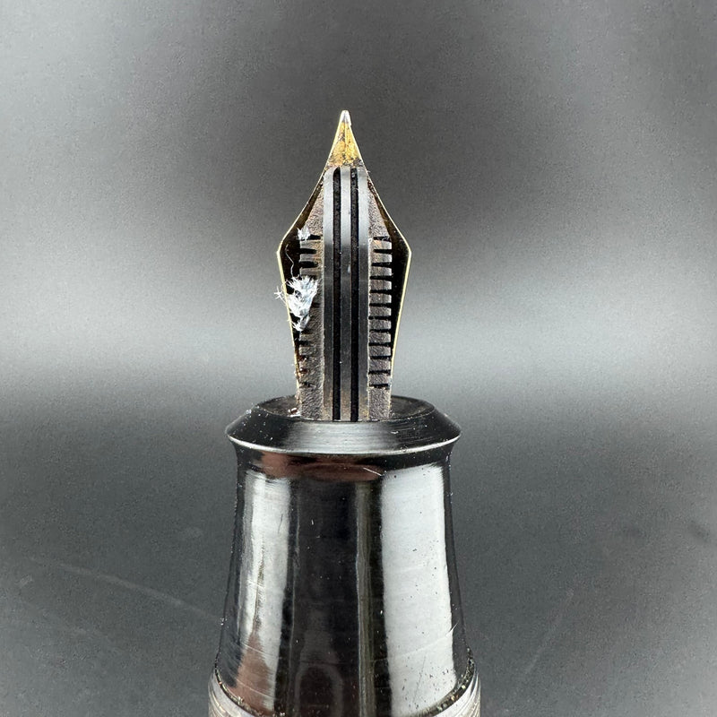 New Clip Special Jumbo Ebonite Eyedropper Fountain Pen Steel Fine Nib