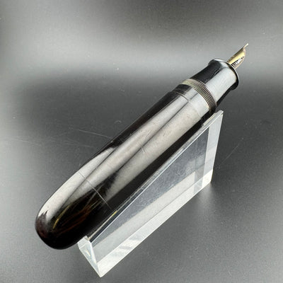 New Clip Special Jumbo Ebonite Eyedropper Fountain Pen Steel Fine Nib