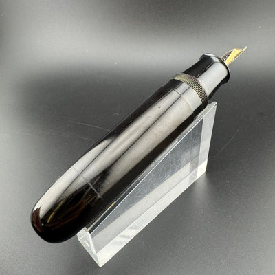 New Clip Special Jumbo Ebonite Eyedropper Fountain Pen Steel Fine Nib
