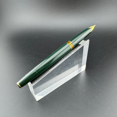 Montblanc Meisterstück No. 14 Green Fountain Pen 18C Gold Fine Nib Serviced