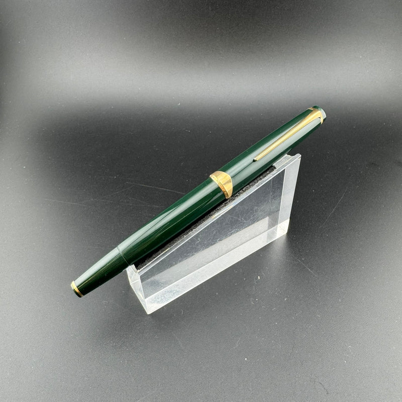 Montblanc Meisterstück No. 14 Green Fountain Pen 18C Gold Fine Nib Serviced