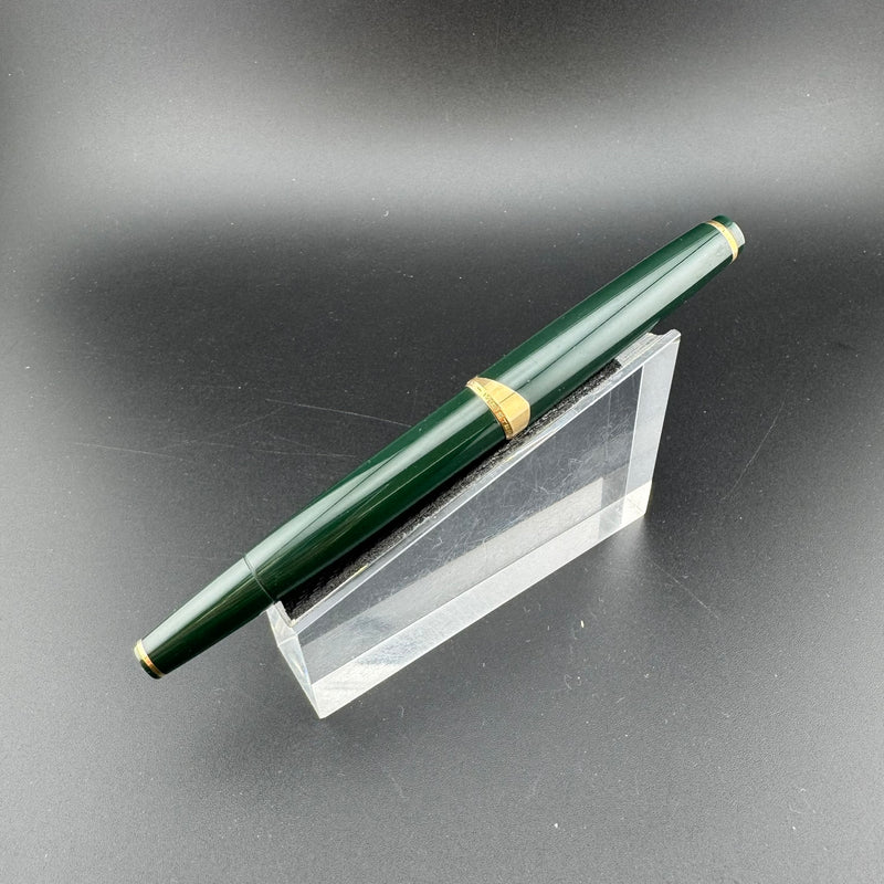 Montblanc Meisterstück No. 14 Green Fountain Pen 18C Gold Fine Nib Serviced