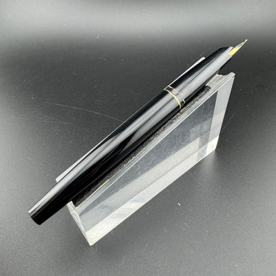 Montblanc Classic Black Resin Cartridge Fountain Pen 14K Gold Extra-Fine Nib
