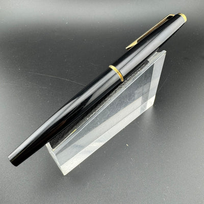 Montblanc Classic Black Resin Cartridge Fountain Pen 14K Gold Extra-Fine Nib