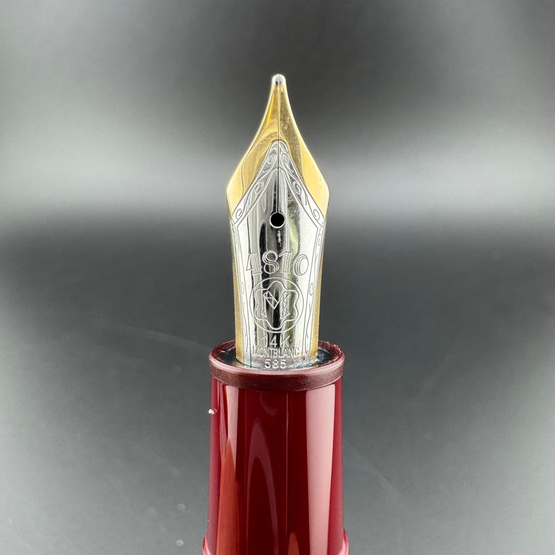 Montblanc Meisterstück No. 146 Burgundy Fountain Pen 14K Gold Medium Nib