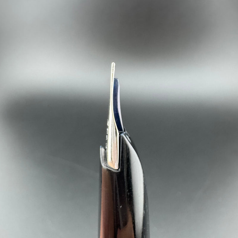 Pilot Elite Steel Checkered Pocket Fountain Pen 18K Gold F Nib Oct 1974