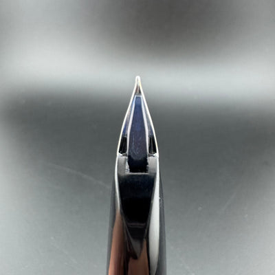 Pilot Elite Steel Checkered Pocket Fountain Pen 18K Gold F Nib Oct 1974