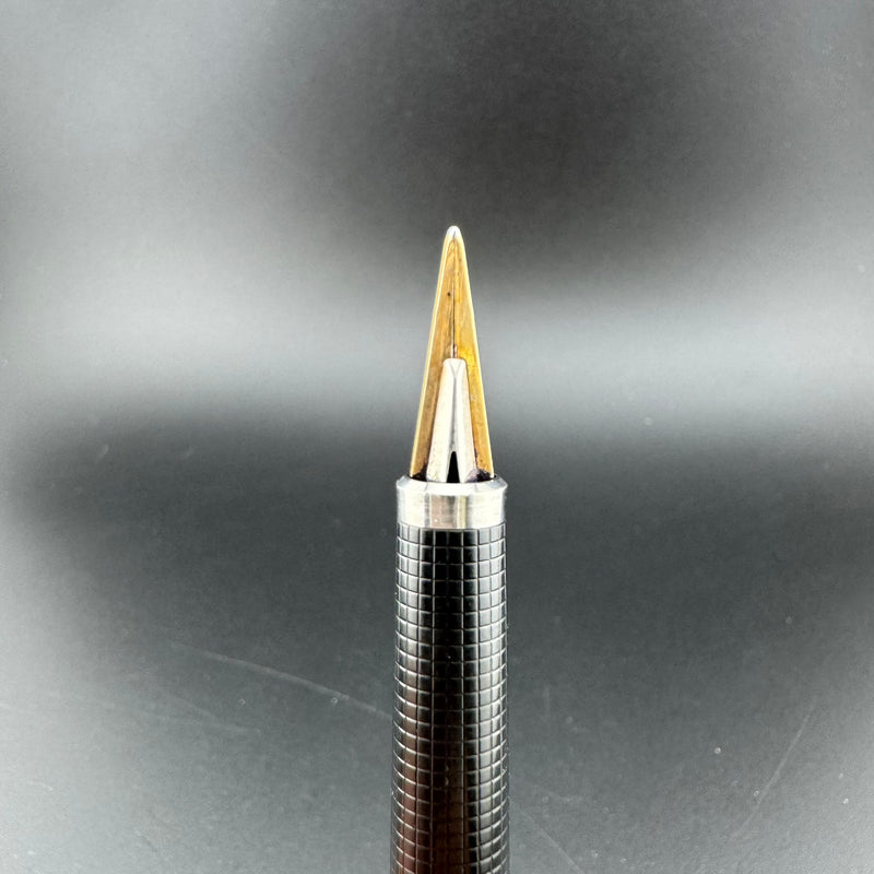 Parker 180 Flighter Brushed Steel Fountain Pen 14K Gold X/M Nib