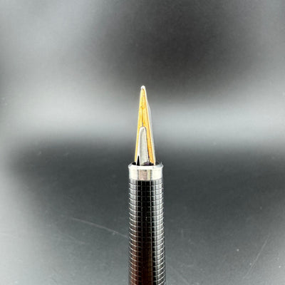 Parker 180 Flighter Brushed Steel Fountain Pen 14K Gold X/M Nib