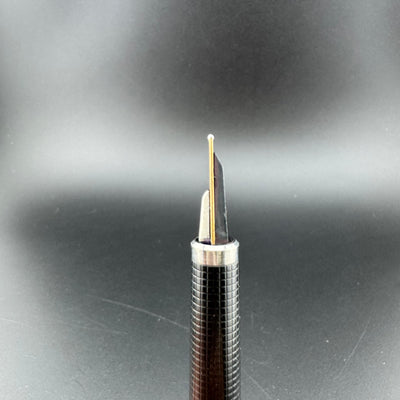 Parker 180 Flighter Brushed Steel Fountain Pen 14K Gold X/M Nib