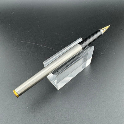 Parker 180 Flighter Brushed Steel Fountain Pen 14K Gold X/M Nib