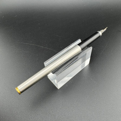 Parker 180 Flighter Brushed Steel Fountain Pen 14K Gold X/M Nib