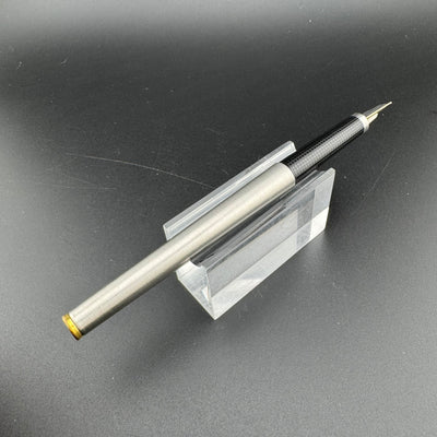 Parker 180 Flighter Brushed Steel Fountain Pen 14K Gold X/M Nib