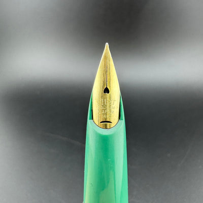 Pilot Super 200V Green Resin Fountain Pen 14K Gold Extra Fine Nib