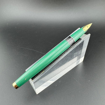 Pilot Super 200V Green Resin Fountain Pen 14K Gold Extra Fine Nib