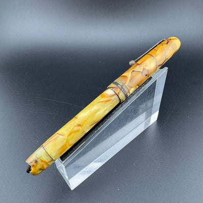 Webster's Ideal Celluloid Eyedropper Fountain Pen 14K Gold Extra-Fine Nib Unrestored