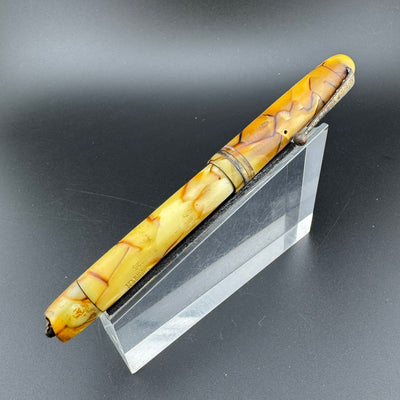 Webster's Ideal Celluloid Eyedropper Fountain Pen 14K Gold Extra-Fine Nib Unrestored