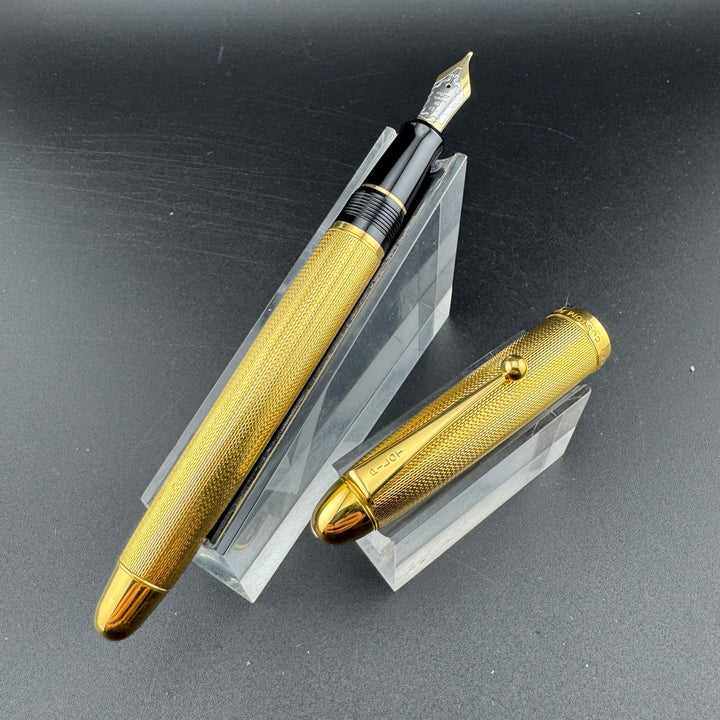 PILOT Custom 745 Gold Plated Barleycorn Fountain Pen 18K Gold