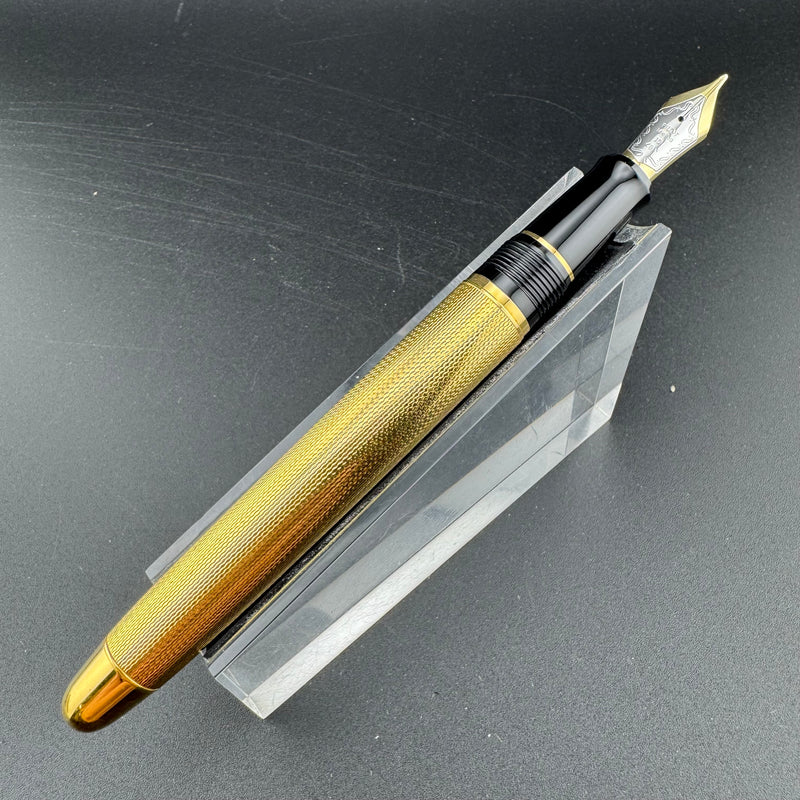 PILOT Custom 745 Gold Plated Barleycorn Fountain Pen 18K Gold