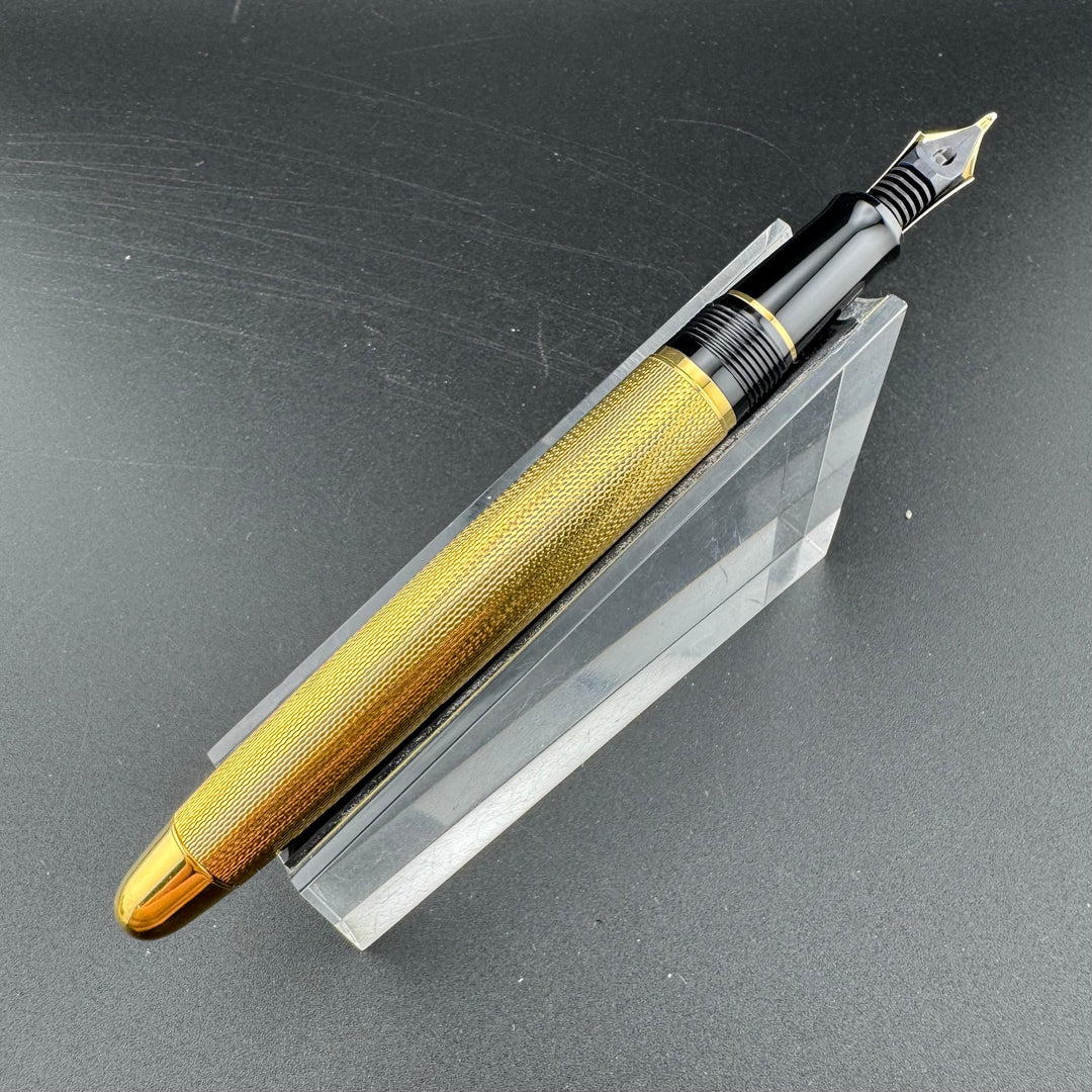 PILOT Custom 745 Gold Plated Barleycorn Fountain Pen 18K Gold