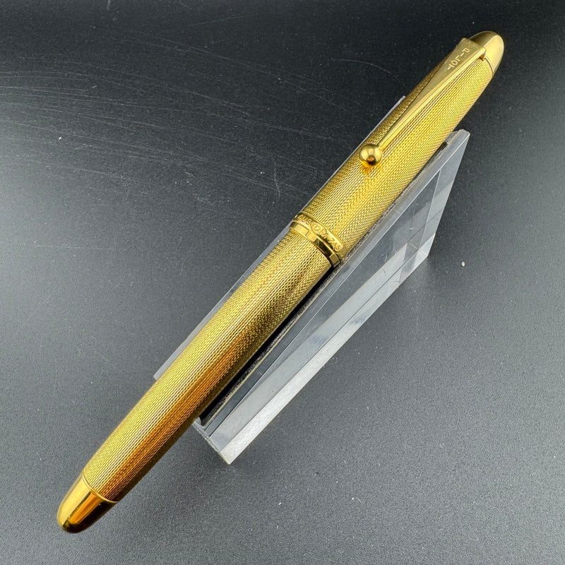 PILOT Custom 745 Gold Plated Barleycorn Fountain Pen 18K Gold