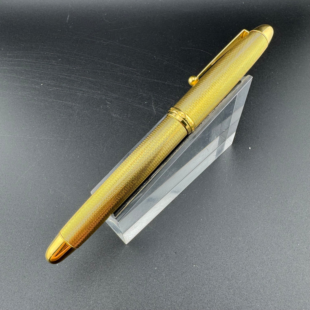 PILOT Custom 745 Gold Plated Barleycorn Fountain Pen 18K Gold