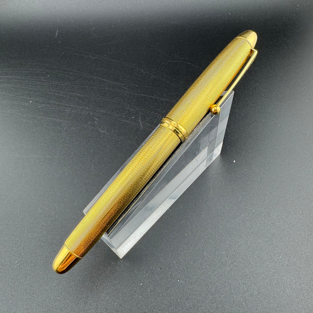 PILOT Custom 745 Gold Plated Barleycorn Fountain Pen 18K Gold