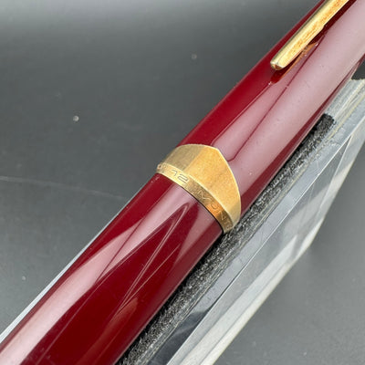 Montblanc Meisterstück No. 12 Burgundy Fountain Pen 18C Gold EF Nib Serviced