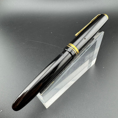 Atom Ebonite Japanese Eyedropper Fountain Pen 14K Gold Fine Nib Unrestored