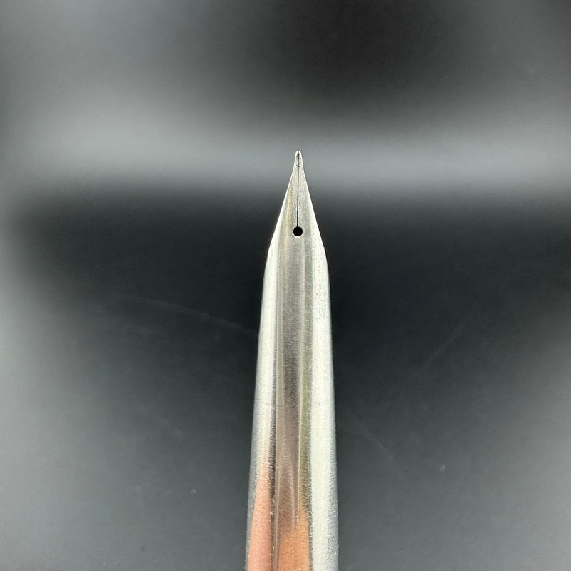 Pilot Myu 701 Brushed Stainless Steel Pocket Fountain Pen Fine Nib May 1974