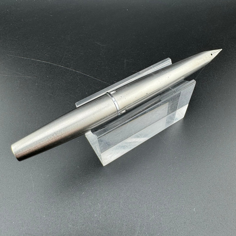 Pilot Myu 701 Brushed Stainless Steel Pocket Fountain Pen Fine Nib May 1974