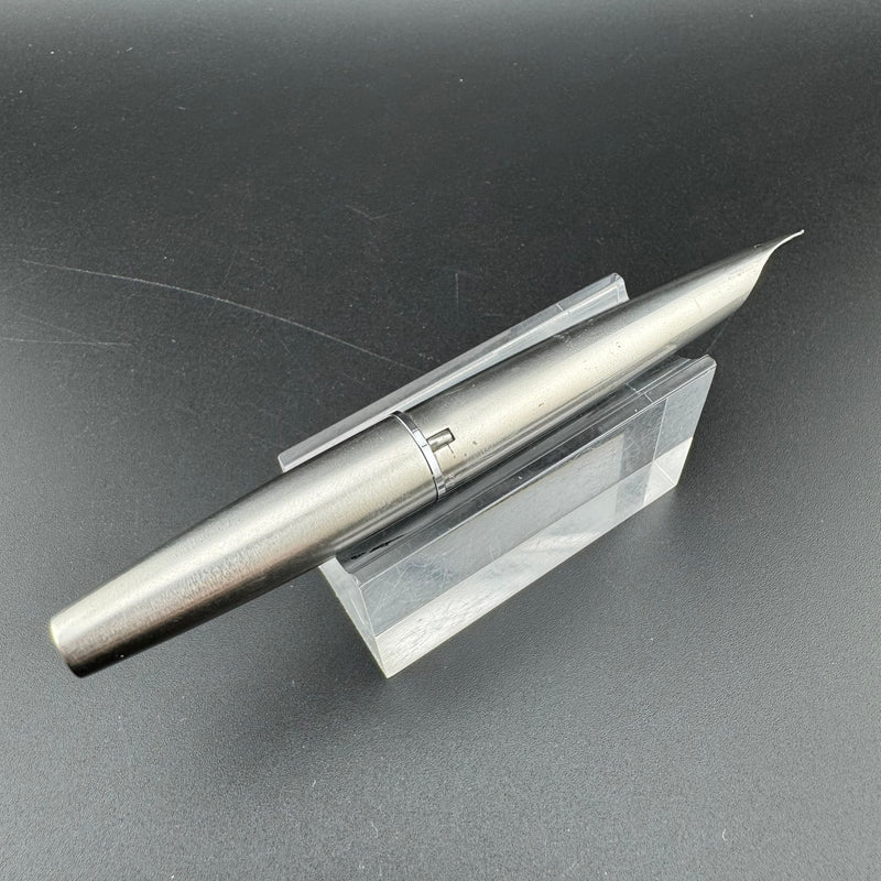 Pilot Myu 701 Brushed Stainless Steel Pocket Fountain Pen Fine Nib May 1974