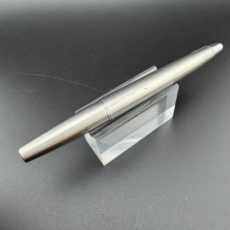 Pilot Myu 701 Brushed Stainless Steel Pocket Fountain Pen Fine Nib May 1974
