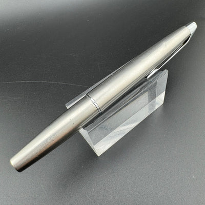 Pilot Myu 701 Brushed Stainless Steel Pocket Fountain Pen Fine Nib May 1974