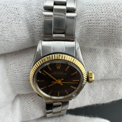 Rolex Oyster Perpetual REF. 6619 Ladies Two-Tone Automatic Watch